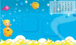 2009年七彩台历模板06月