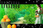 水果园 果篮 精美水果世界1(橙)