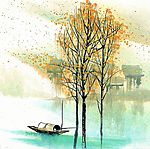 水彩画风景
