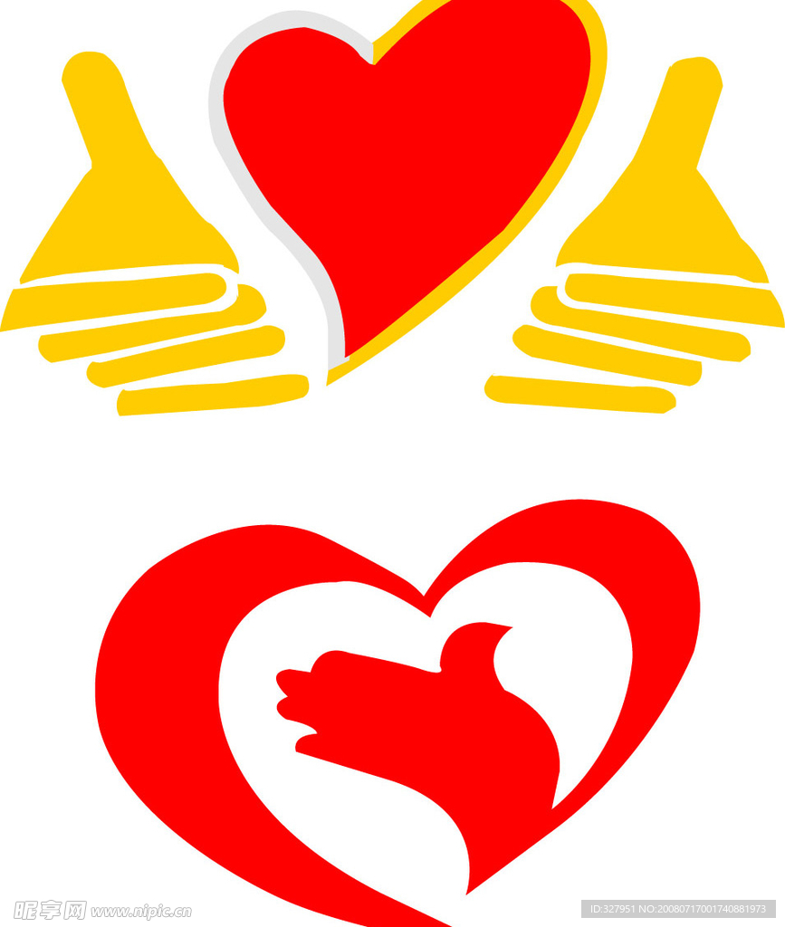 爱心LOGO爱心标志
