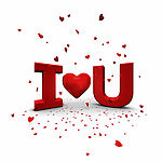 3DILoveYOU立体字造型图片