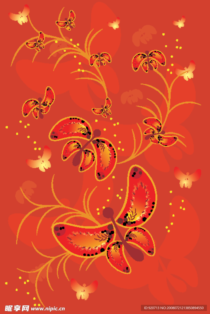 时尚缤纷的花纹3