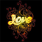 LOVE花纹