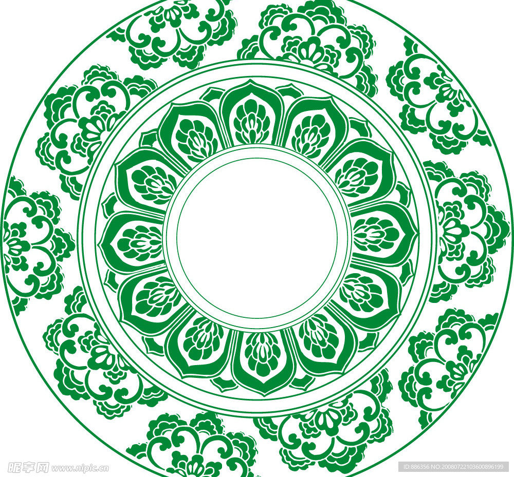 圆形喋纹
