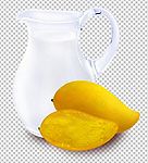 芒果牛奶杯子