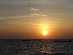 一個人夕陽