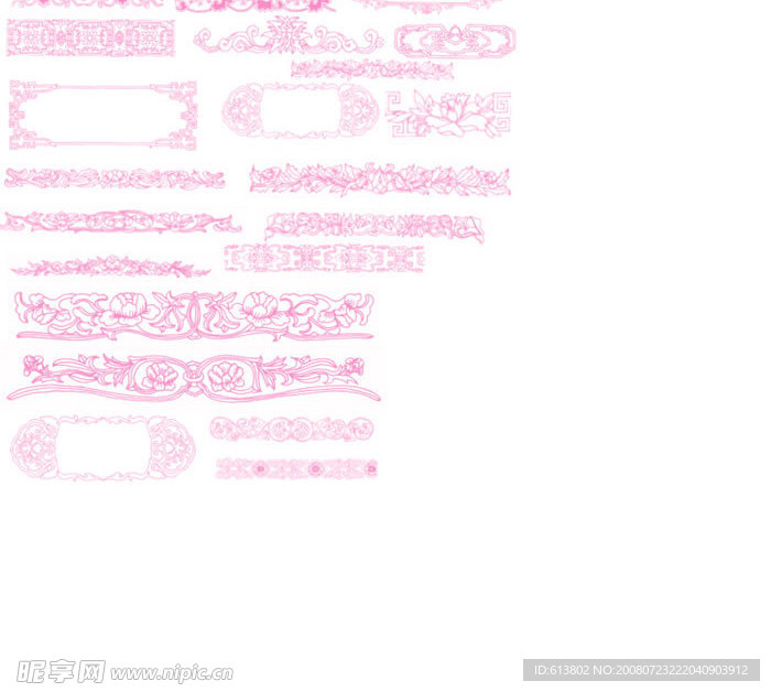 中国复古边框花纹