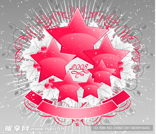 五角星背景