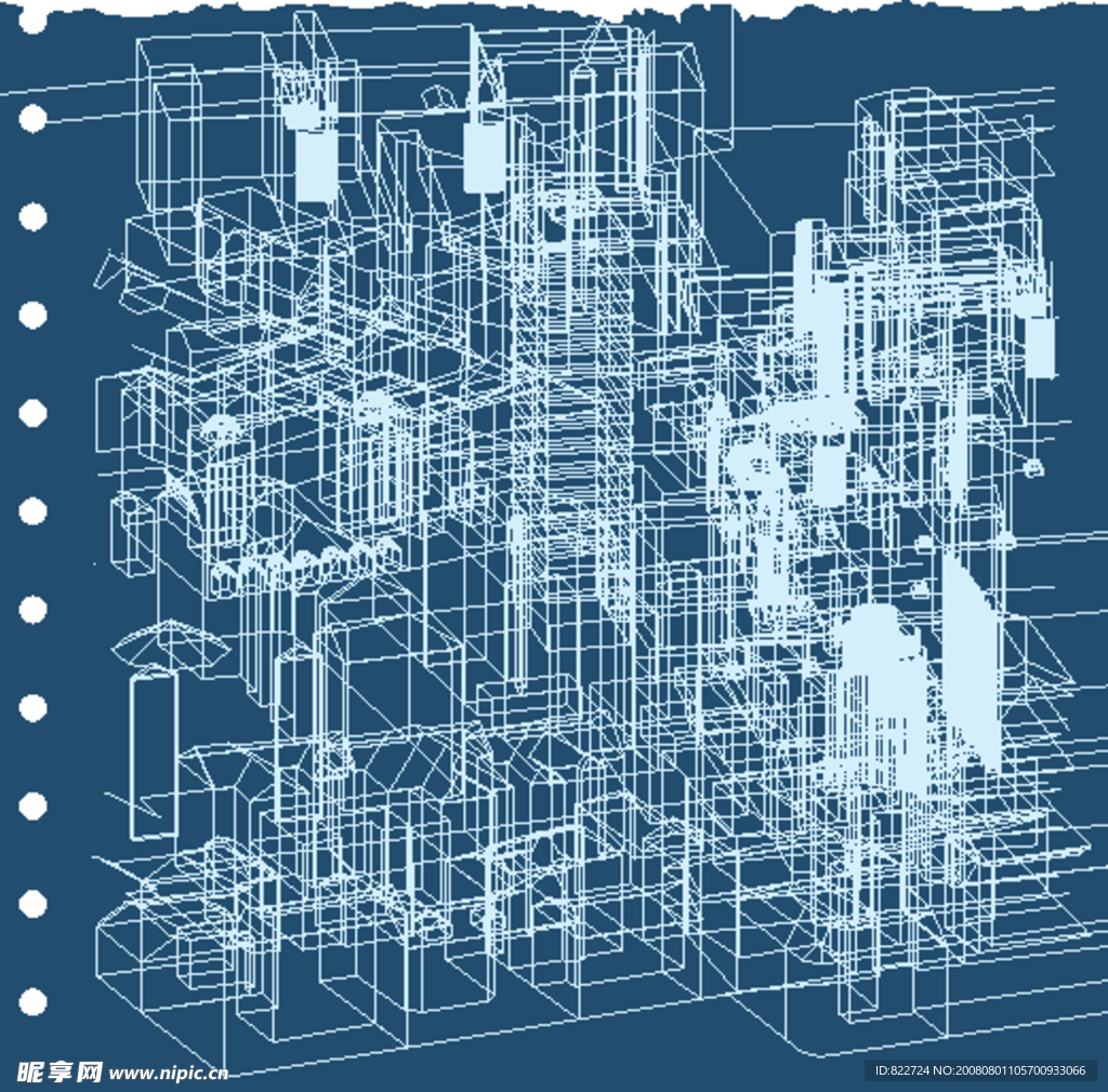 房屋空间感矢量图