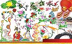 国画  荷花   嫦娥   灯笼   梅花