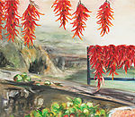 油画 红辣椒
