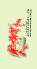 竹子  国画  彩绘移门 玻璃 书法