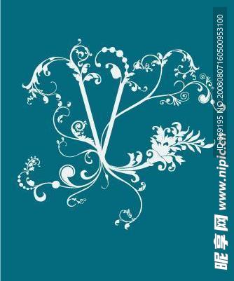 字母花纹d
