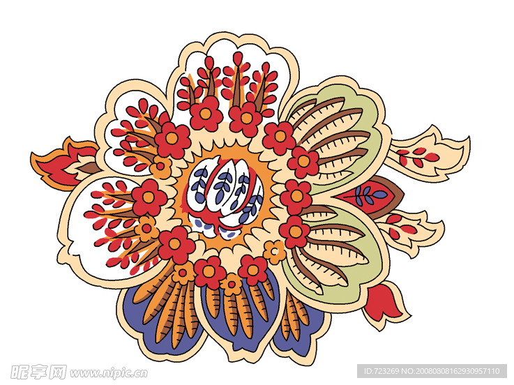 psd 分层花纹