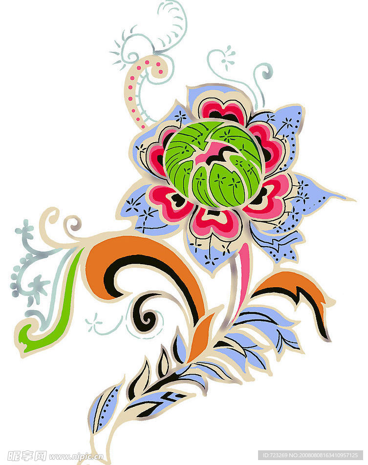 psd 分层花纹