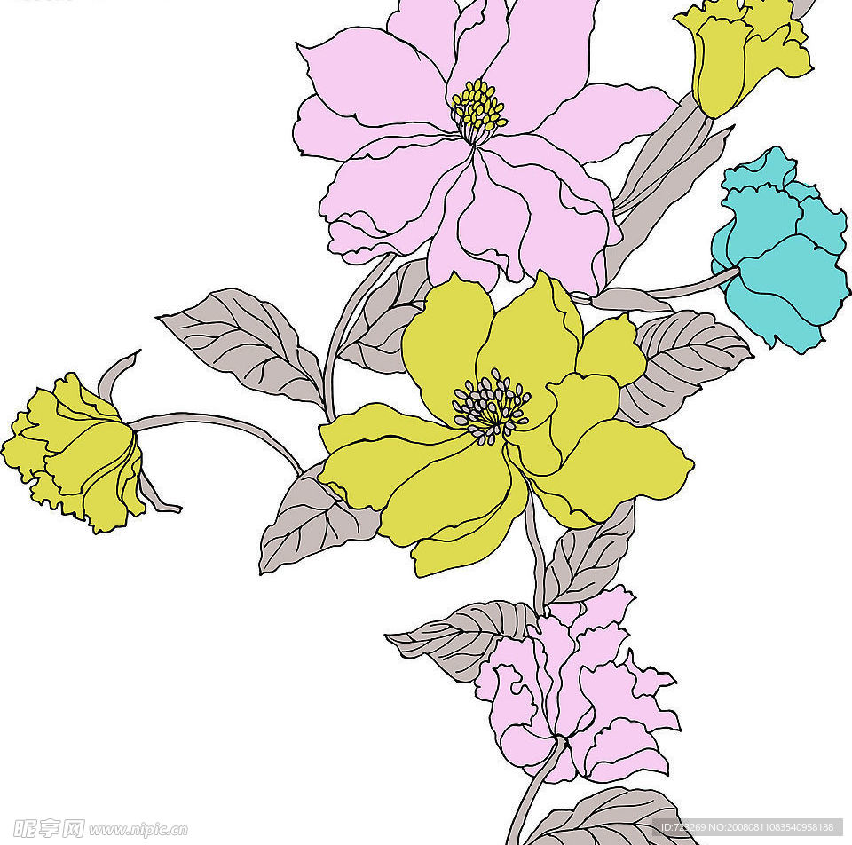 psd 分层花纹