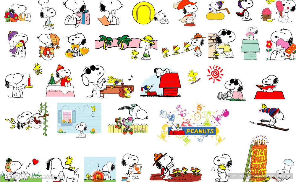 snoopy彩色