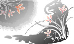 水墨花