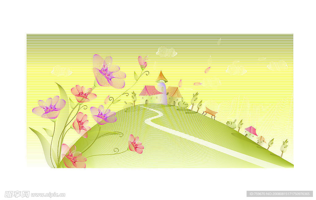 抽象花