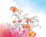 艳丽花纹