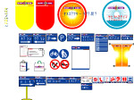 超市指示矢量图