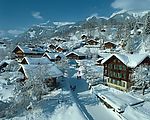 欧洲小镇雪景