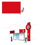 矢量门店外沿设计效果图