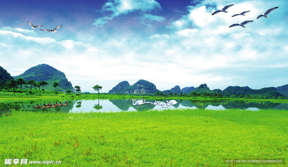 高清晰山水风景画