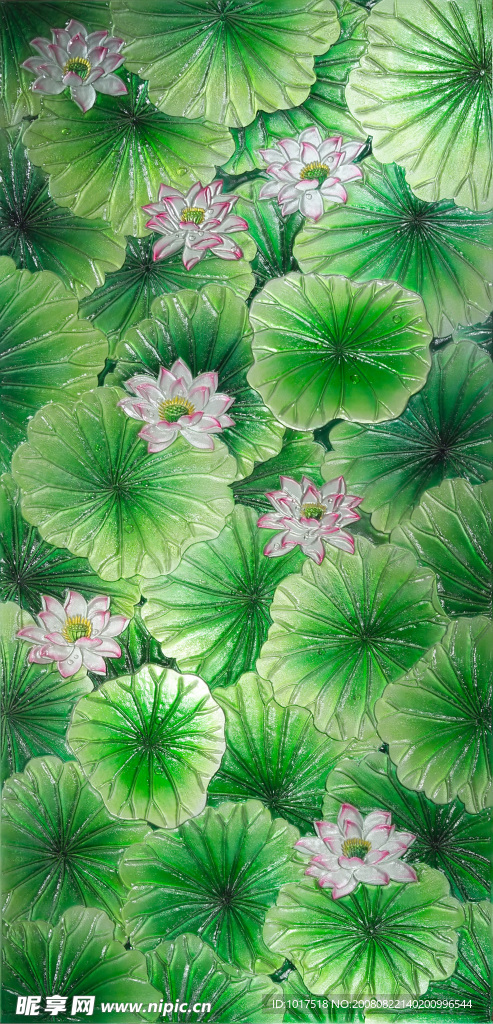 艺术玻璃之荷花