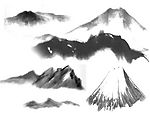 国画之重山笔刷