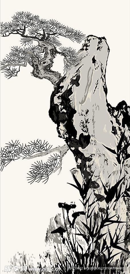 矢量山石松
