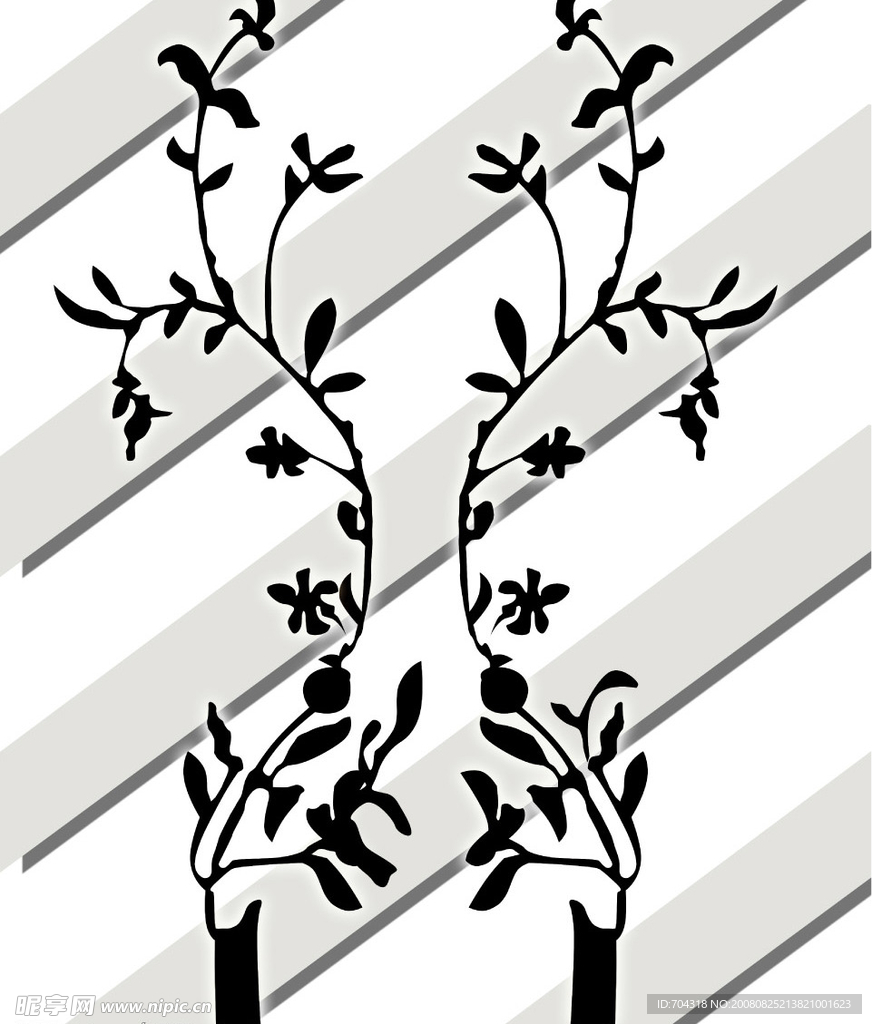 移门 树枝