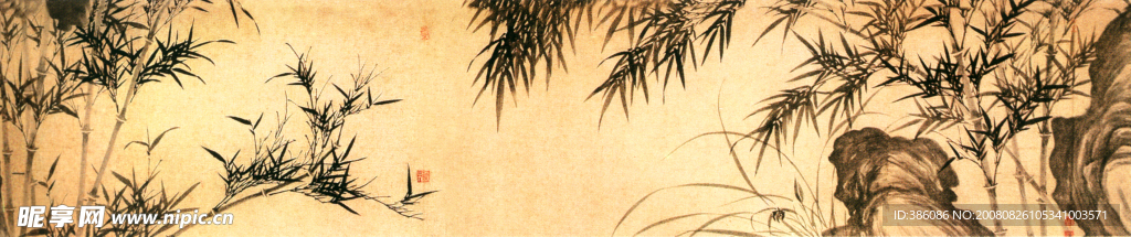 国画竹