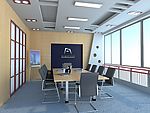 3D会议室效果图