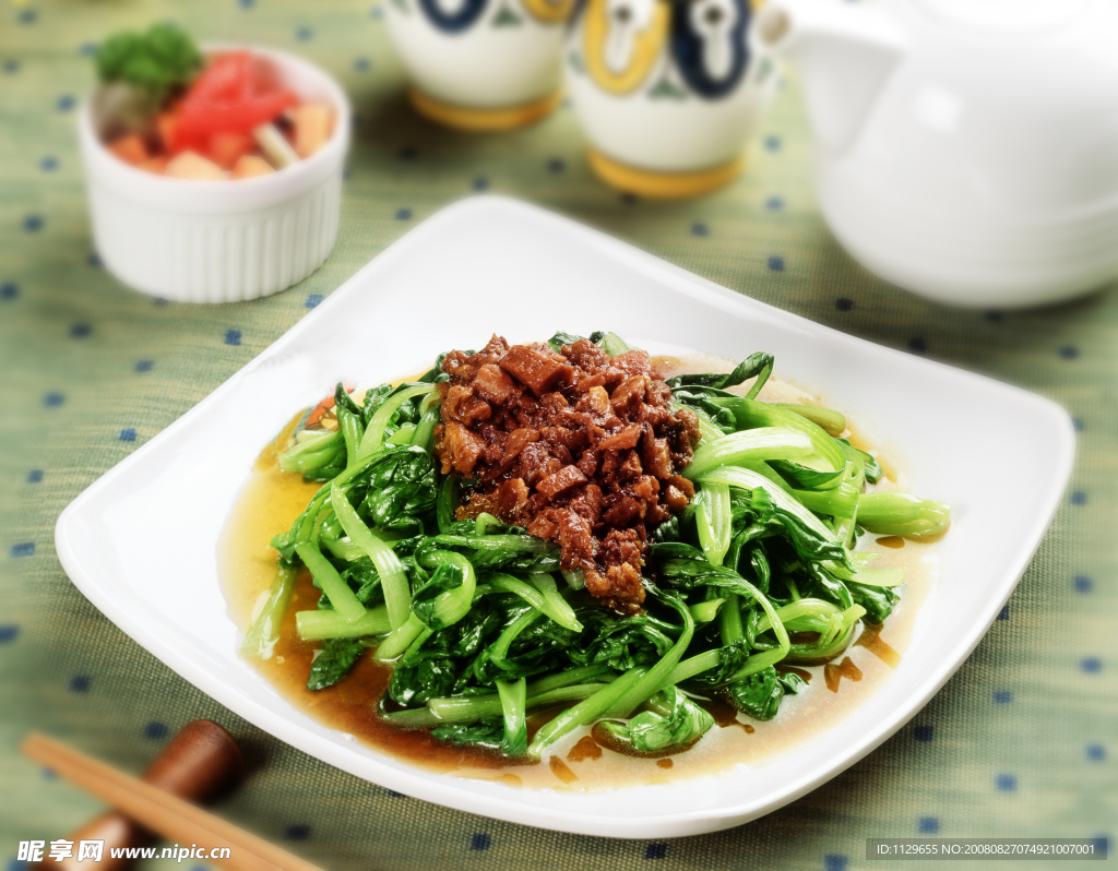 肉燥烫青菜