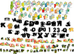 矢量字母和数字设计