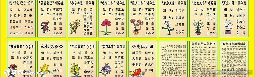 学校制度牌