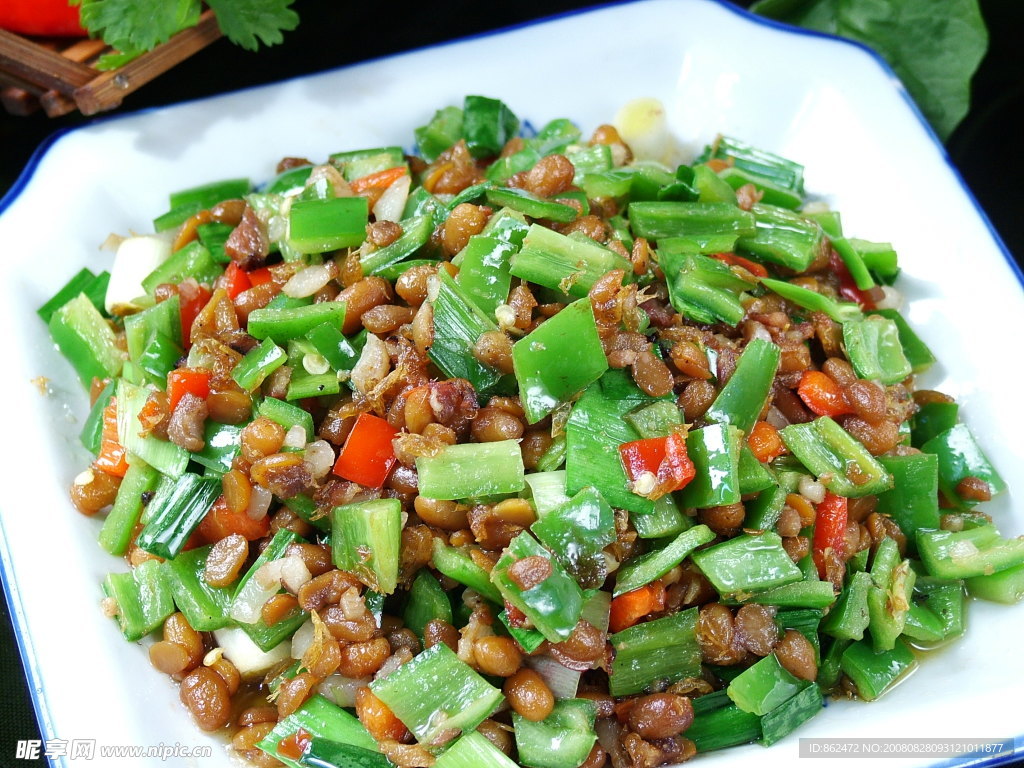 尖椒炒腊八豆