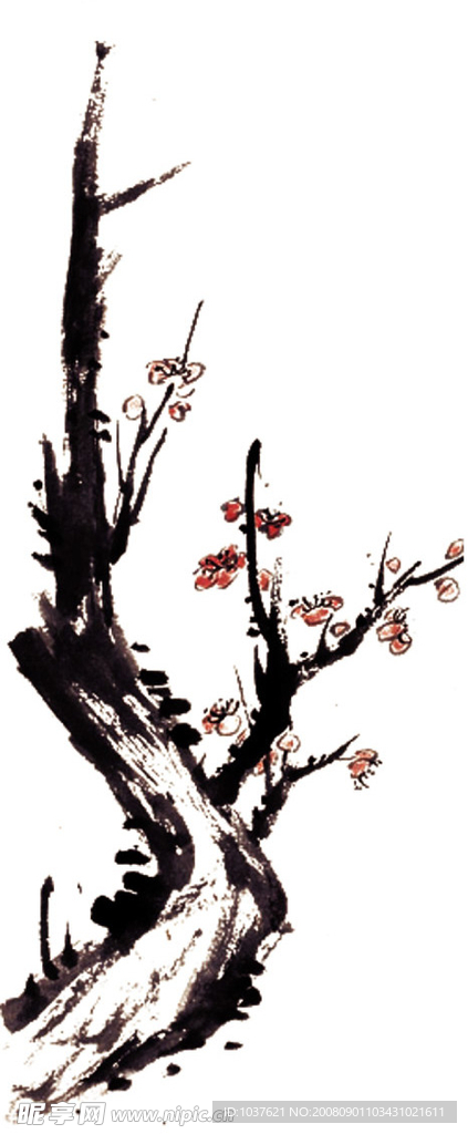 梅花 富贵 如意 吉