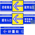 超市导向牌