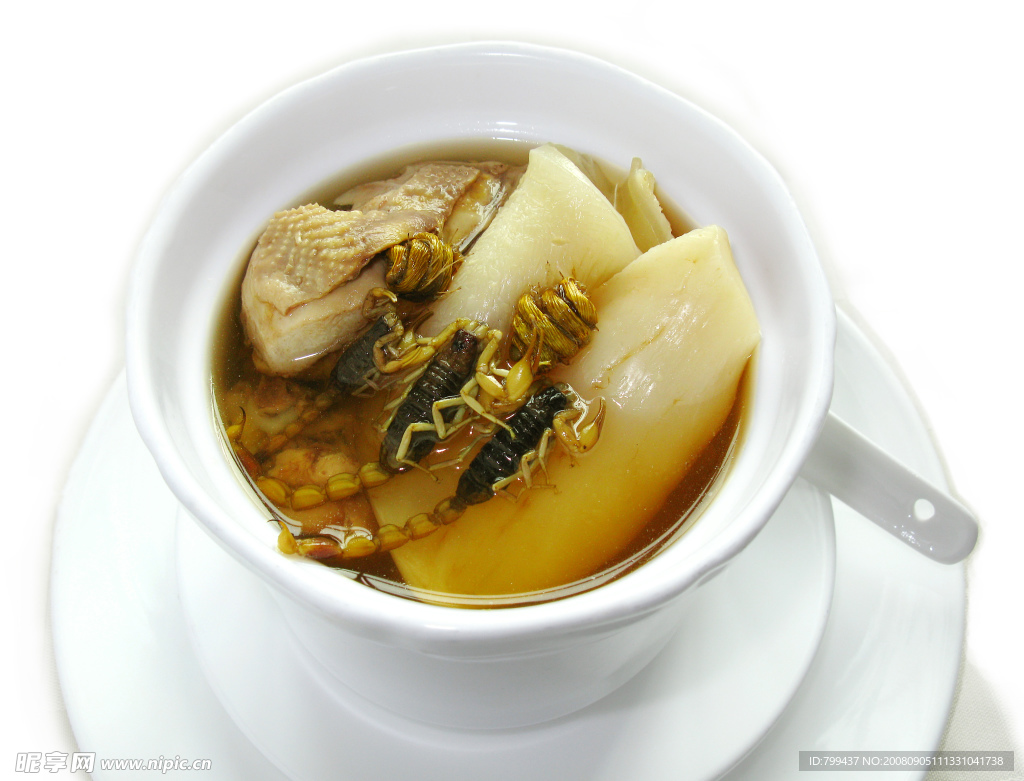 灵芝蝎子炖花胶