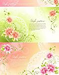 梦幻背景花朵  花纹AI