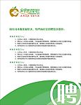 绿色风格网吧招聘海报