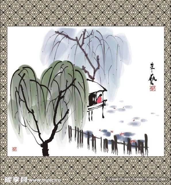 国画(完全矢量绘制)