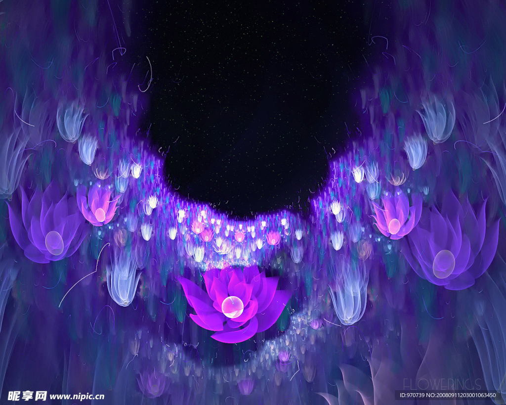 梦幻花朵