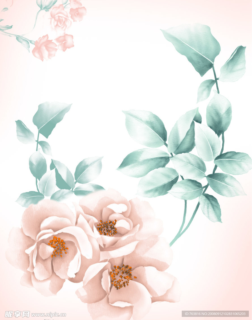 美丽的花背景（2）