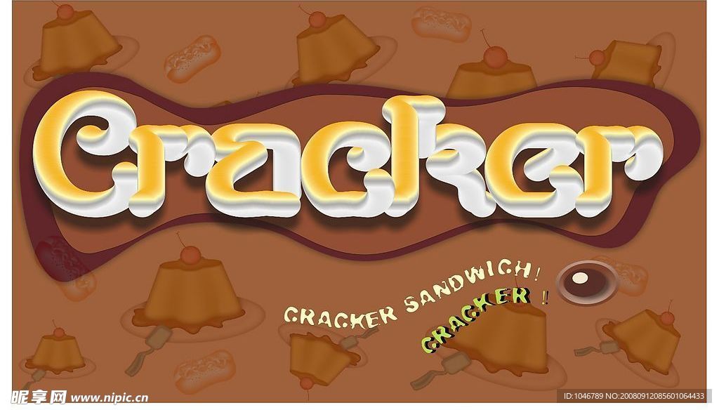 Cracker饼干字