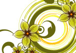 时尚蝴蝶花纹