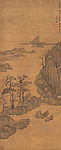 明 陈洪绶 幽亭听泉图