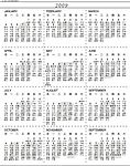 2009年日历（含农历）可编辑